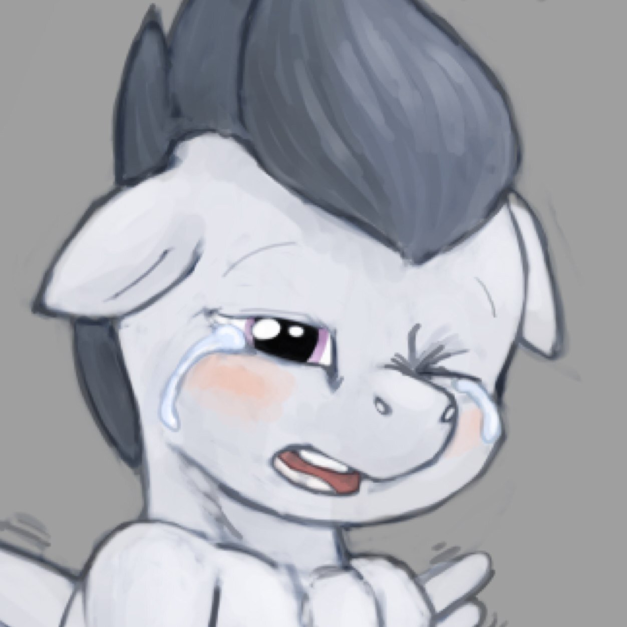 My mother is @MLP_Lazer and my father is @DJ_Vinyl3 Me Wubs dubstep!