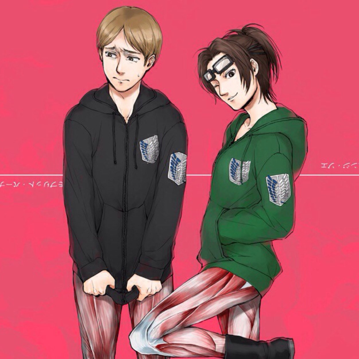 MaburritoBerner's profile picture. I report to squad leader Hanji Zoë, and our titan research is priority. Please, just be careful around the Titans. @SakiSotomo is my dearest.