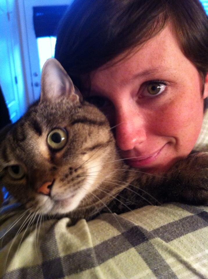 I like to sing songs to my cat. Podcasts make me cry, so do onions and stubbing my toe