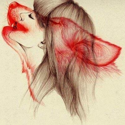 Enamorada del 2 que marcó mi vida. Karma. Fíjate que cuando sonríes se te forman unas comillas en cada extremo de la boca. Esa, tu boca, es mi cita favorita.