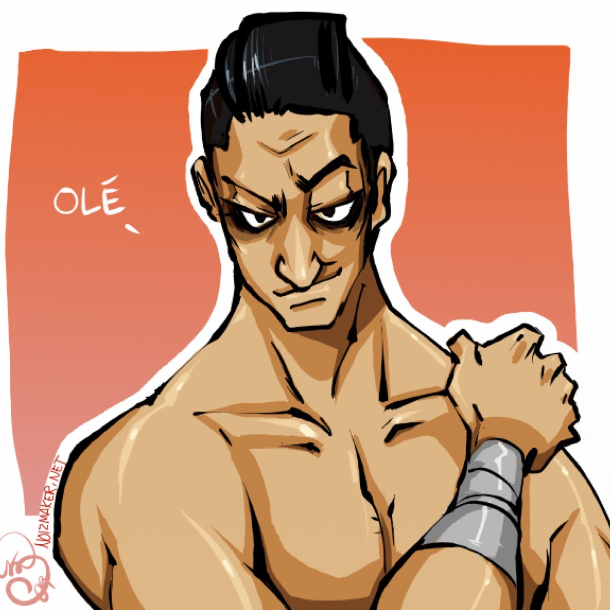You see this red rose~? It symbolizes beauty... And defeat for you, Little Mac! [#PunchOutRP]