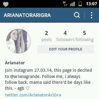PLEASE FOLLOW THIS INSTAGRAM http://t.co/3YKtLzbnaK SHE WILL ALWAYS ALWAYS FOLLOW YOU BACK !!!