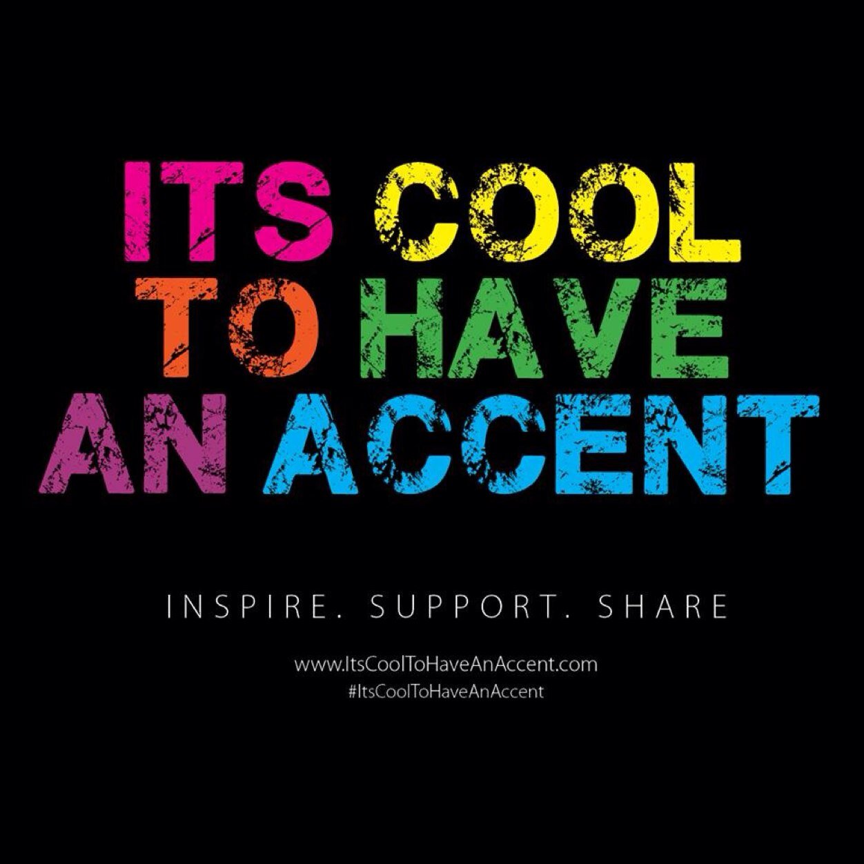 Having an accent is an ASSET + DEFINES you! INSPIRE. SUPPORT. SHARE. Join the movement because ITS COOL TO HAVE AN ACCENT http://t.co/5y4v3L87oE