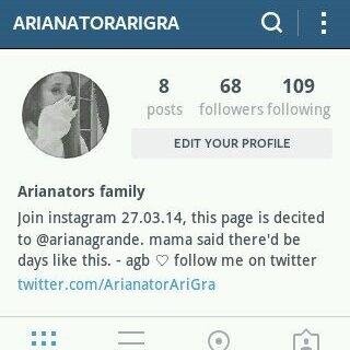 DON'T FOLLOW ME FOLLOW THIS ACCOUNT ON INSTAGRAM http://t.co/PNm375IEfz IF U DONT HAVE IG FOLLOW ON TWITTER @ArianatorAriGra THANK YOU & PLEASE FOLLOW :)