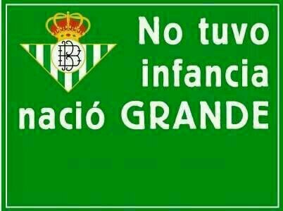 Amante incondicional del Real Betis Balompie! Os informaremos de la Actualidad del Glorioso. El Betis No tuvo Infancia, Nacio Grande!!