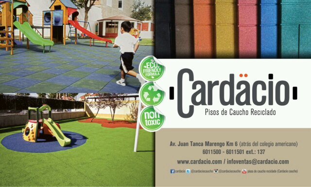 Fabricación en articulos de caucho (perfileria) y pisos de seguridad de caucho reciclado.  Email: infoventas@cardacio.com