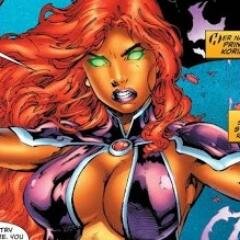 New 52 Starfire of the red hood outlaws. I am here on Earth and its strange but I am making the best