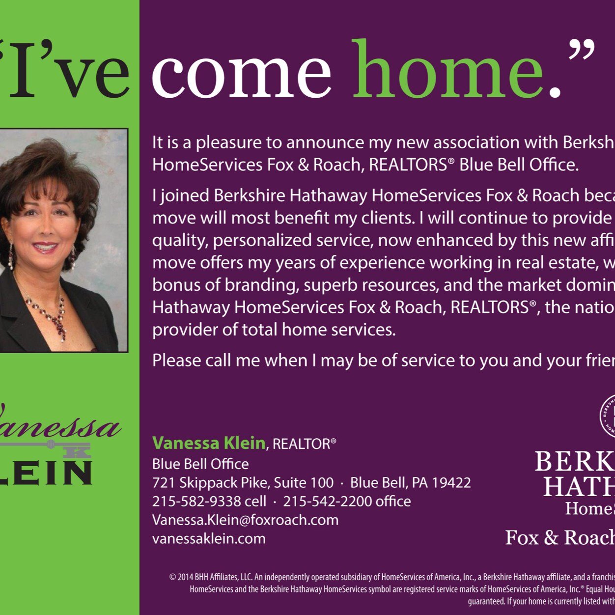 Realtor:BerkshireHathawayHomeServicesFoxRoach. Philly native, proudly serving our communities for 3 generations. Villanova Law Grad, proud Wife, Mom & MomMom.
