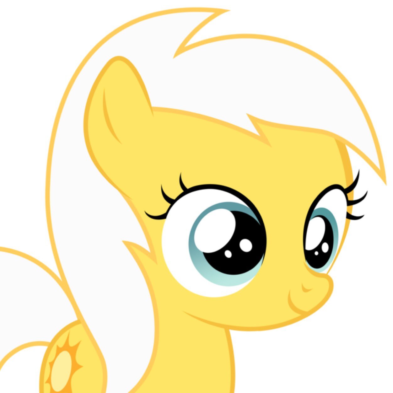 ❝ Hey, I'm Sunny Daze! I really like meeting new friends, too! I was also in the talent show with @mlp_peachpie.❞ *Giggles.*