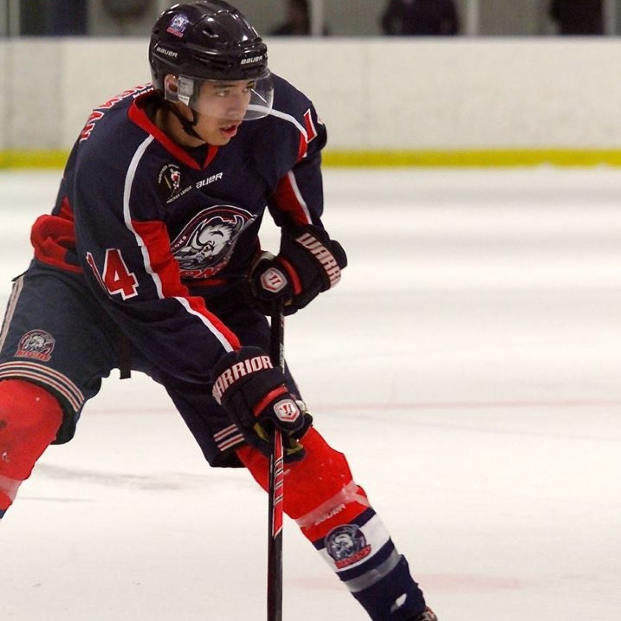 One of the rough looking ones on the okotoks bisons #14