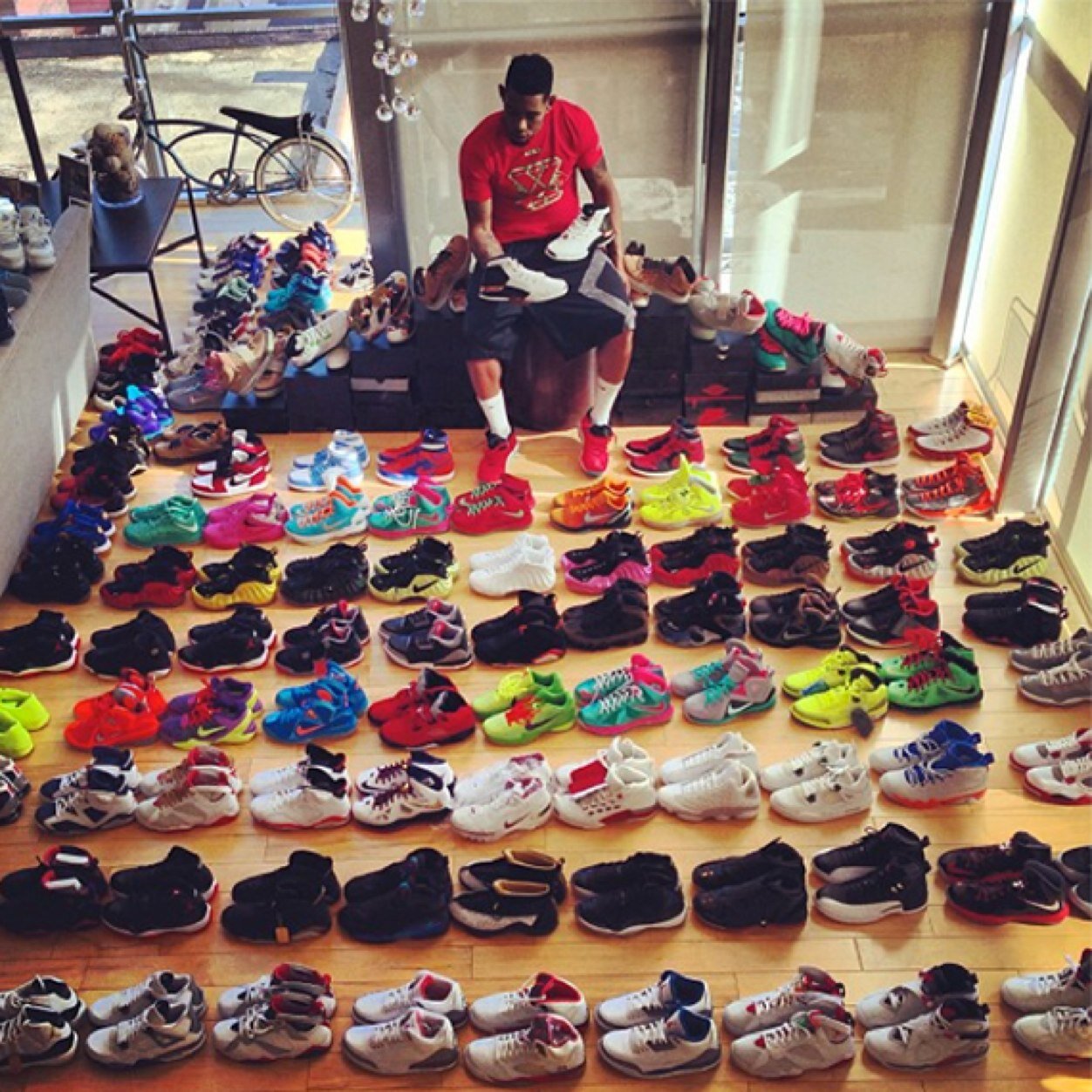 Account made to attempt to win shoes.