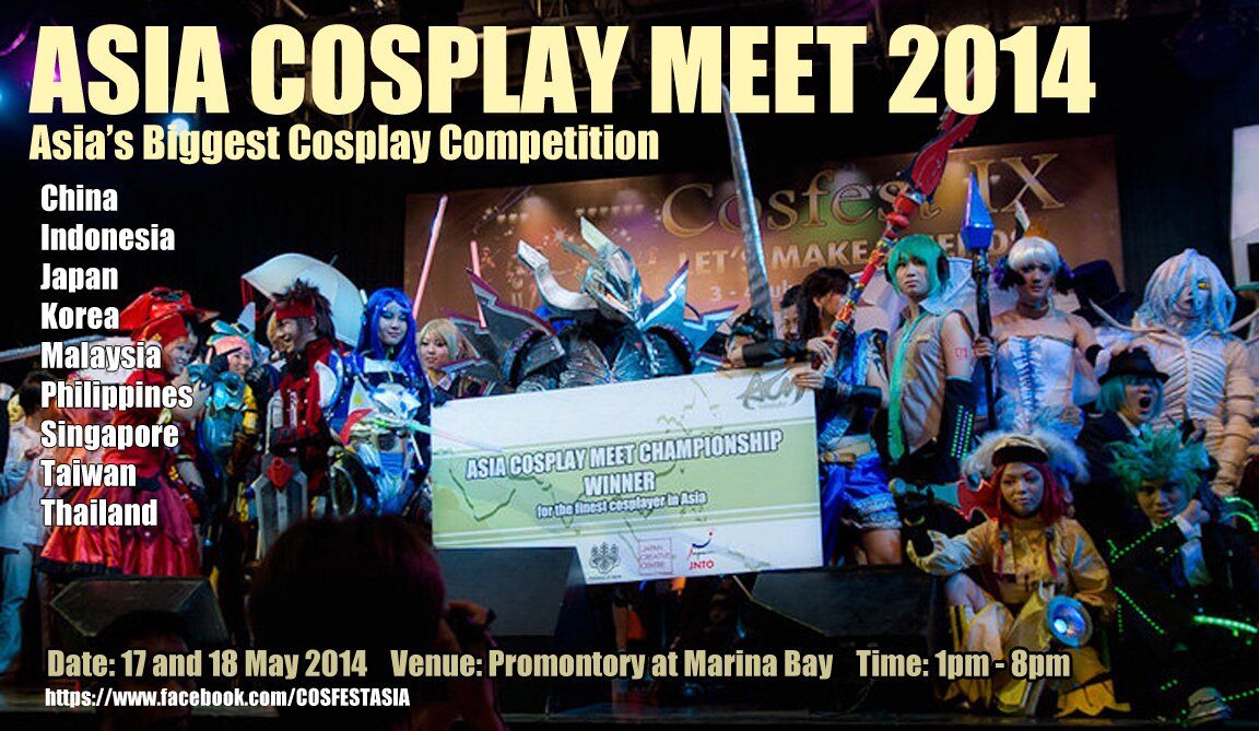 Singapore Cosplay Club is a cosplay organisation with 13 years of history. Producer of Cosfest™Asia, Asia Cosplay Meet Championship & Cosfest Christmas!