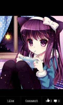 i'm just a girl that loves anime and video games :3