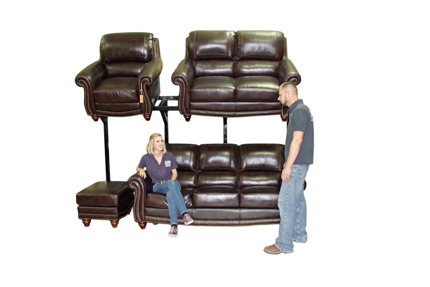 The Sofa Stack is a unique structure used to display sofa sets in retail settings. Want to increase your retail price per square foot? This is it!
