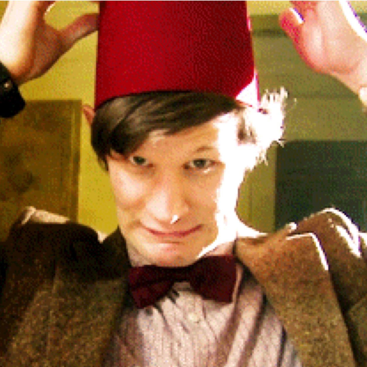 Hello! I'm the Doctor. And I wear a fez now. Fezzes are cool. A wise moron (sophomore) at Allverse University, and I've brought my Pond with me.
