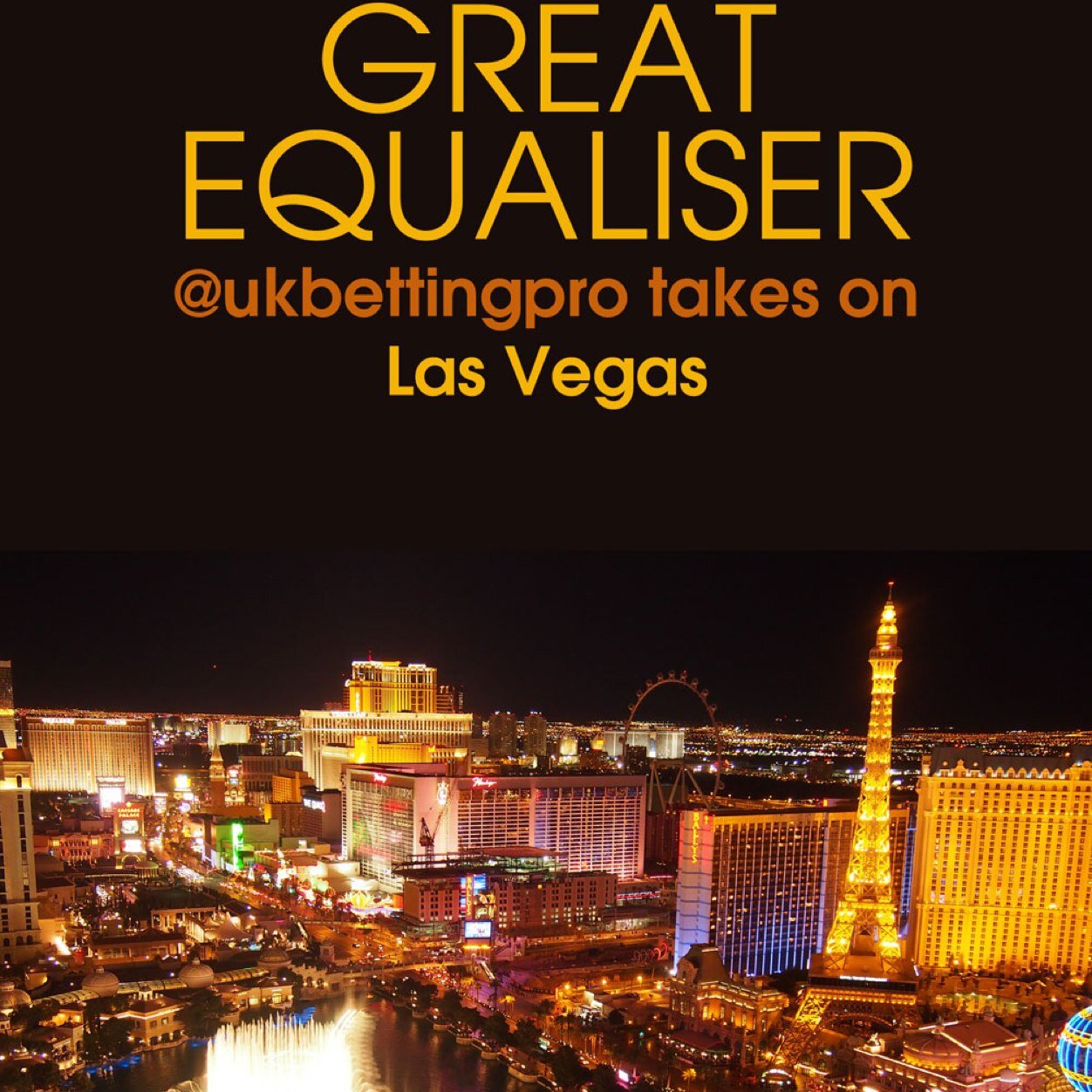 'Great Equaliser' is out now for iBook and Kindle. Follow an English dream chaser as I journey through life in America and Las Vegas during the 2013 NFL Season.