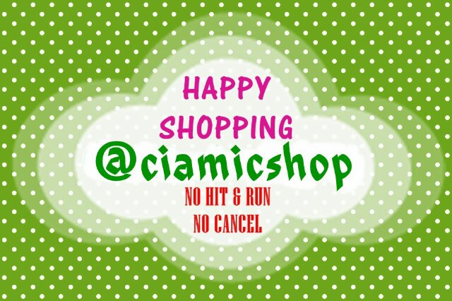 ciamicshop's profile picture. Greetings! (: | PO setiap Senin-Kamis | Pembayaran terakhir Jumat 19:00 | NO HIT & RUN