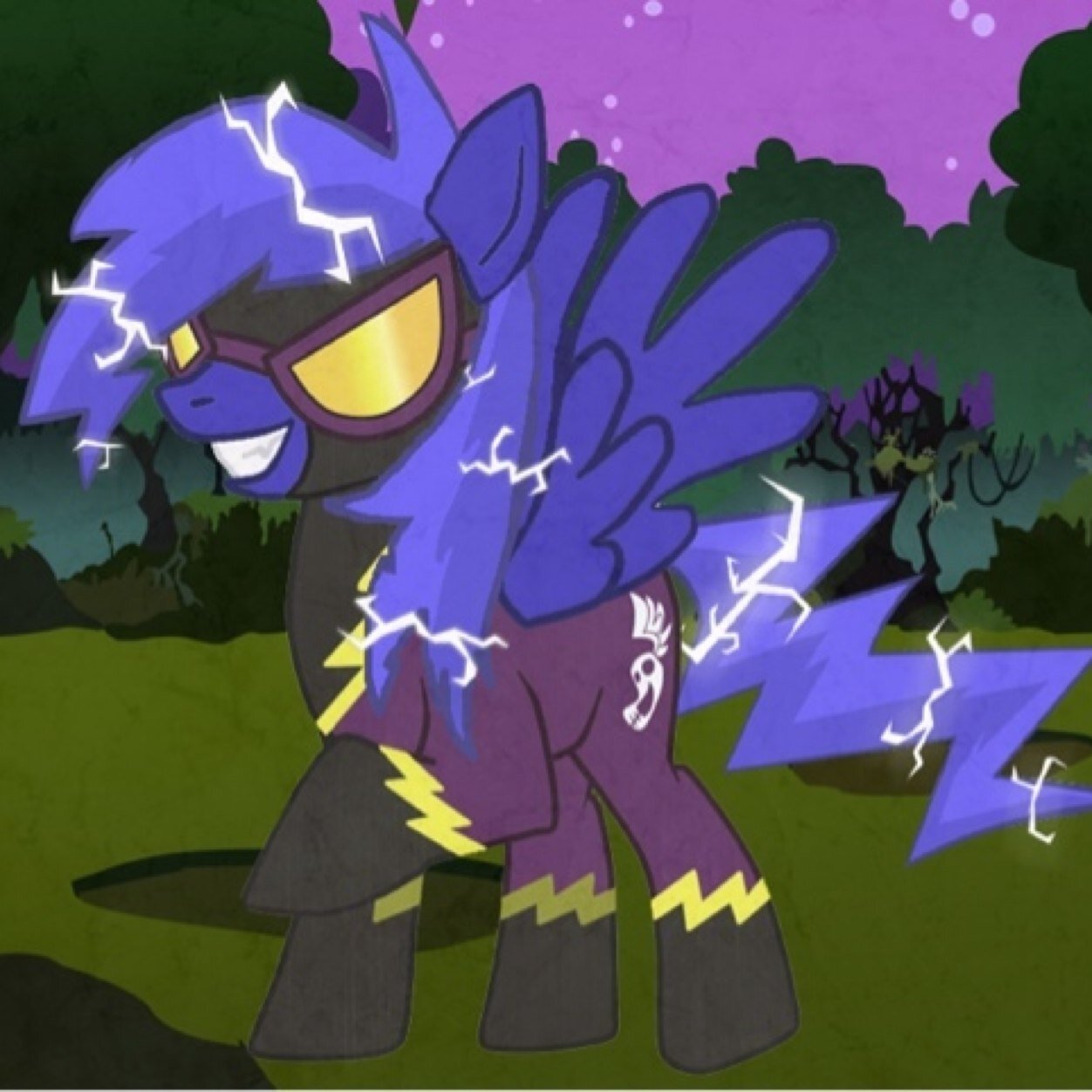 An electrically charged, and a little mentally unstable /MARE/ Shadowbolt. Can be surprising, /very/ kinky, and is considered the fastest of the Shadowbolts~