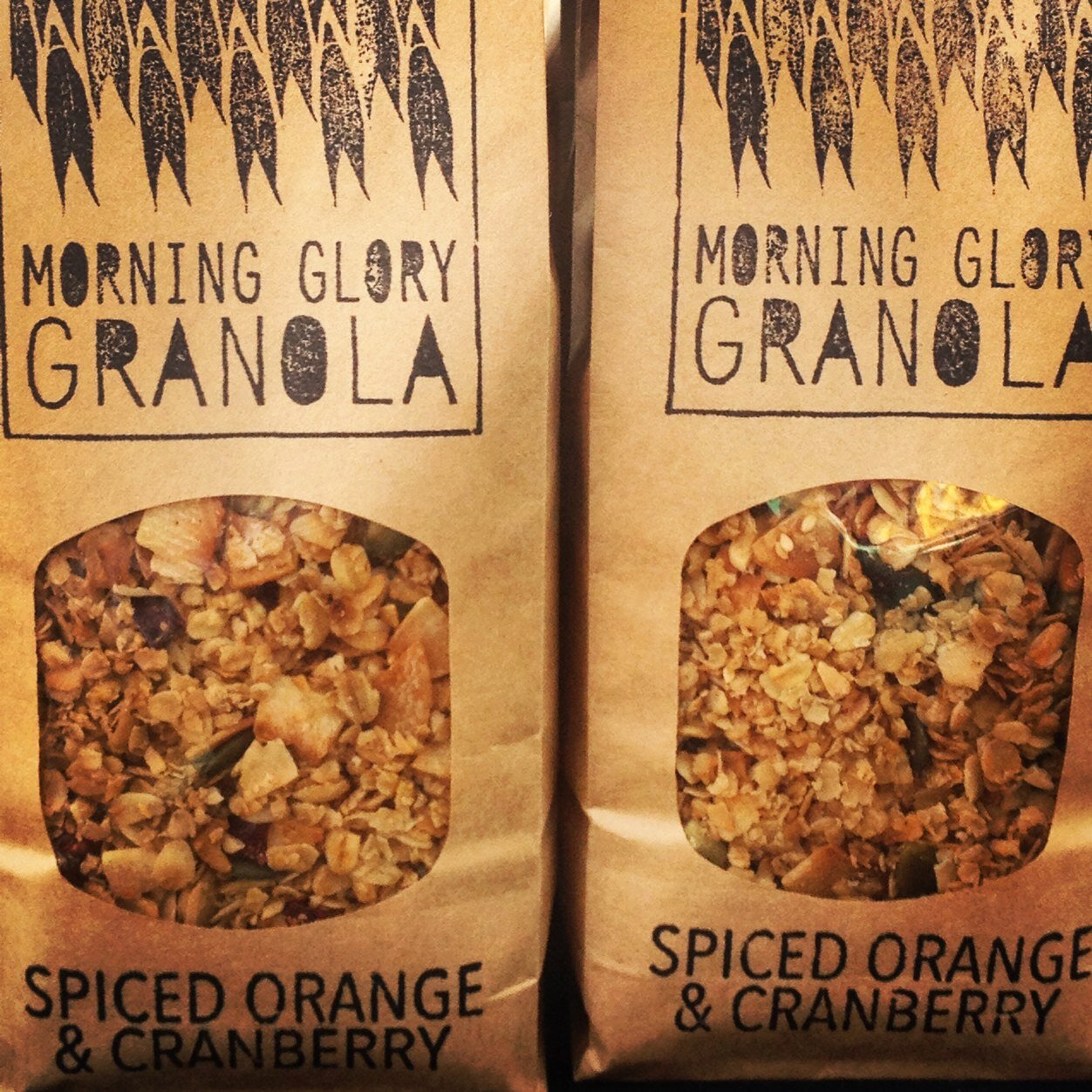 Morning Glory Granola, the second best way to start your day. Nutritious hand toasted small batch granola. Eat it love it.