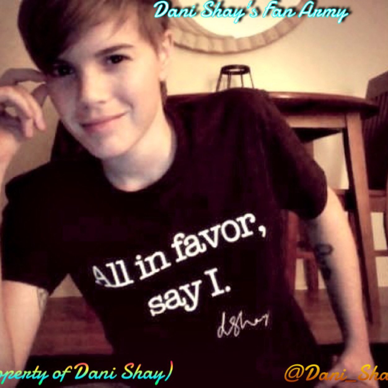 True Dani Shay fan! I also have a page called P!nk's Fan Army. So go follow that too! I love Dani and her music!!