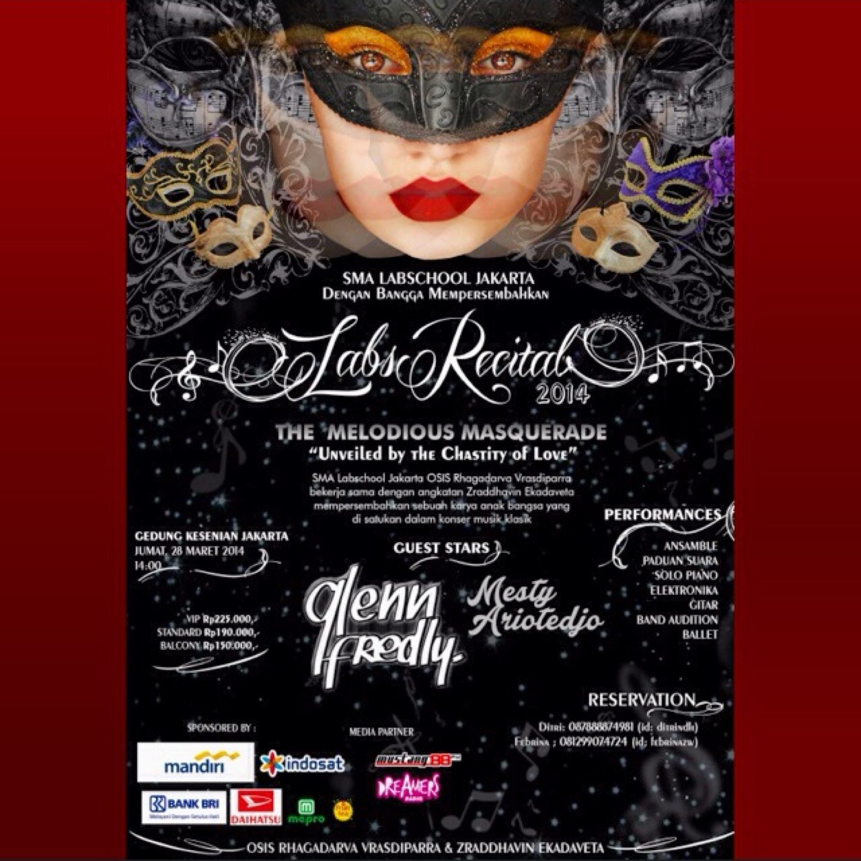 LabsRecital2014's profile picture. Sebuah karya anak bangsa dalam musik klasik yang prestisius. Oleh OSIS Rhagadarva Vrasdiparra Zraddhavin Ekadaveta SMA Labschool Jakarta. Sekar:085717079803