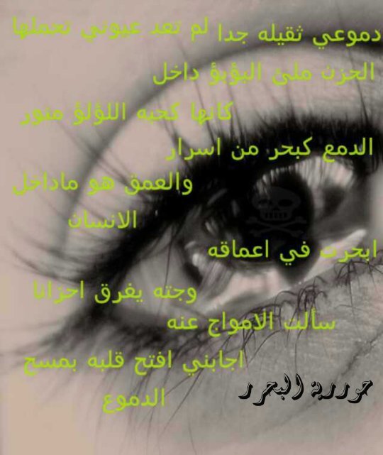 ﺍﻥ ﻛُﻨﺖ ﺗﻈﻦ ﺍﻧﻚ ﻡَ ﺯﻟَﺖ ﺁﻣﻠﻲّ ,
ﻭﻏَﺎﻳﺔ ﻣُﺒﺘﻐﺎﻱ , ﻻ ﺗُﺨﺒﺮﻧﻲ ﺏَ ﺫﻟﻚ
ﻛَﻲ ﻻ ﺗﻘﺘﻠﻨَﻲ ﺣُﺰﻧﺎً ﻋﻠﻴﻚْ !