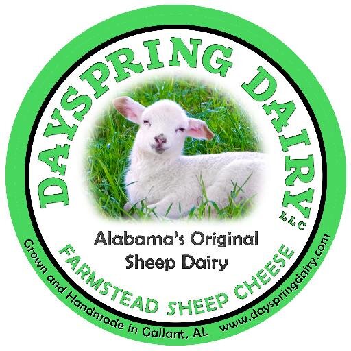 Farmstead Sheep Cheese Makers and first licensed Sheep Dairy in Alabama.