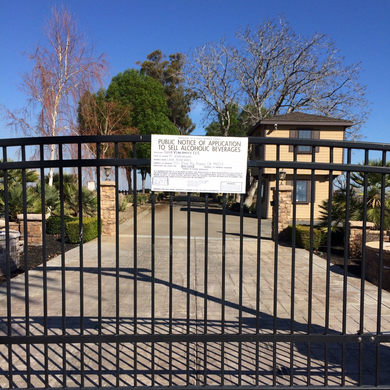 Vineyard, tasting room, and event center
