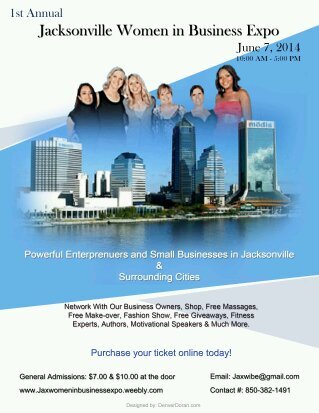 This expo will give women business owners in Jacksonville and surrounding areas an opportunity to network and market their goods or services to the public.