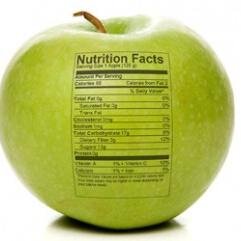 The Calories in an apple depend on its size. Therefore each apple has different weight of calories.