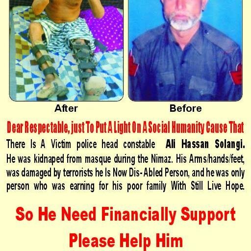 i am Diseable person plez help me Acouyt No:31900.5 (NBP)National bank of pakistan Branch Fatima jinah road hyerabad sindh pakistan call:+923003040979