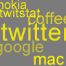 Automatic hourly update of the top 10 Twitgeist words