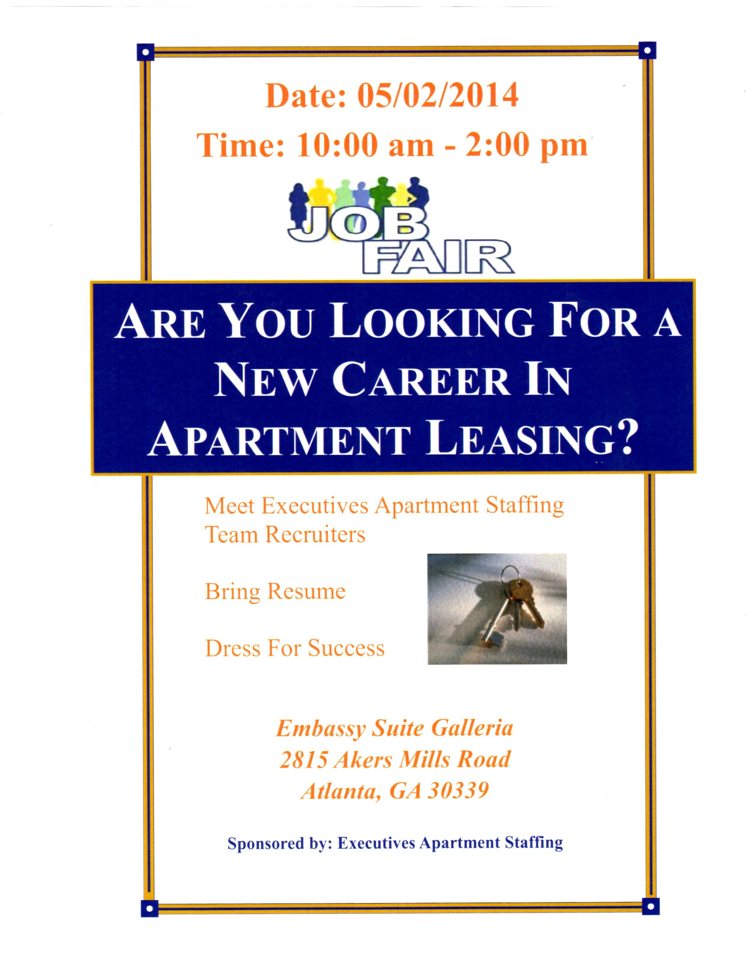 Executive Apartment Staffing Service to supply apartment communities with professional leasing Consultants, Management, Maintnance,& Entertainment Consultants.