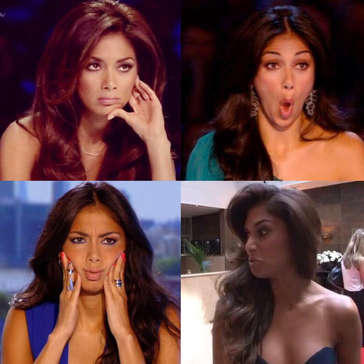 Reactions from the queen of funny faces - Nicole Scherzinger