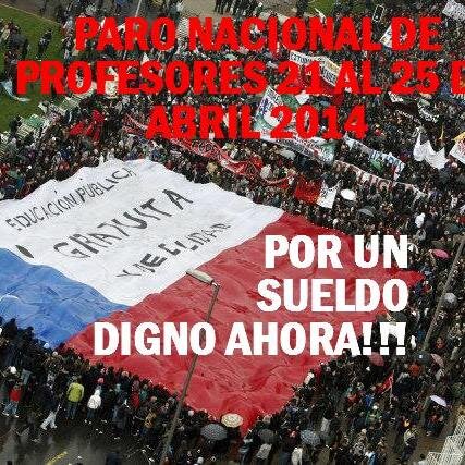 Docentes Cansados de esperar por un trato Digno,Contrato Indefinido,Aumento del valor hora Mínimo Nacional,50% de horas lectivas y 50%horas no Lectivas Pagadas.