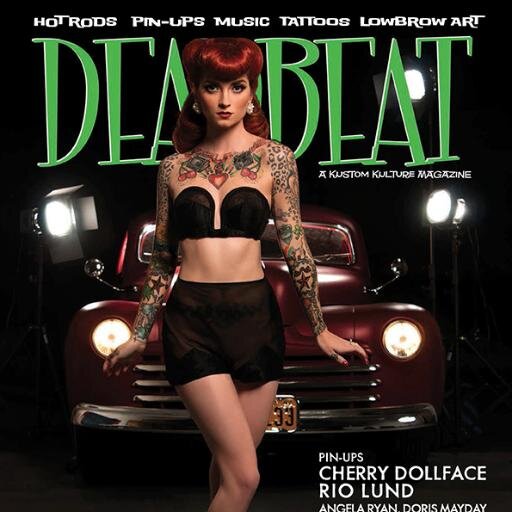 deadbeatmag's profile picture. a kustom kulture magazine