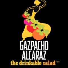 Gazpacho Alcaraz, The Drinkable Salad®. First fresh gazpacho available in the US. Never heated. Vegan. Gluten-free. A  tasty meal for on the go nutrition.