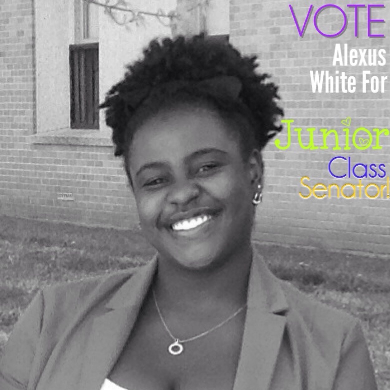 #JacksonStateUniversity #TheeILove !! Vote me for one of your Junior Class Senators! Choose Right! Vote White!