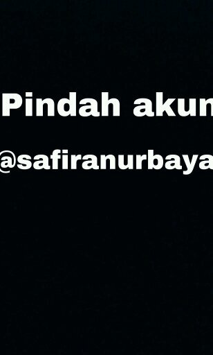 pindah akun @safiranurbaya