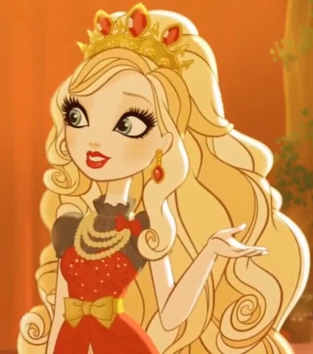 I am Apple white daughter of snow white my BFFA'S are Briar and Blondie #Royal