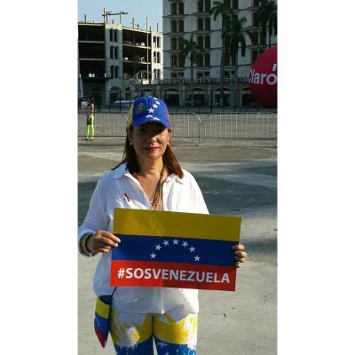Luchadora por la Democracia en mi país, te amo Venezuela