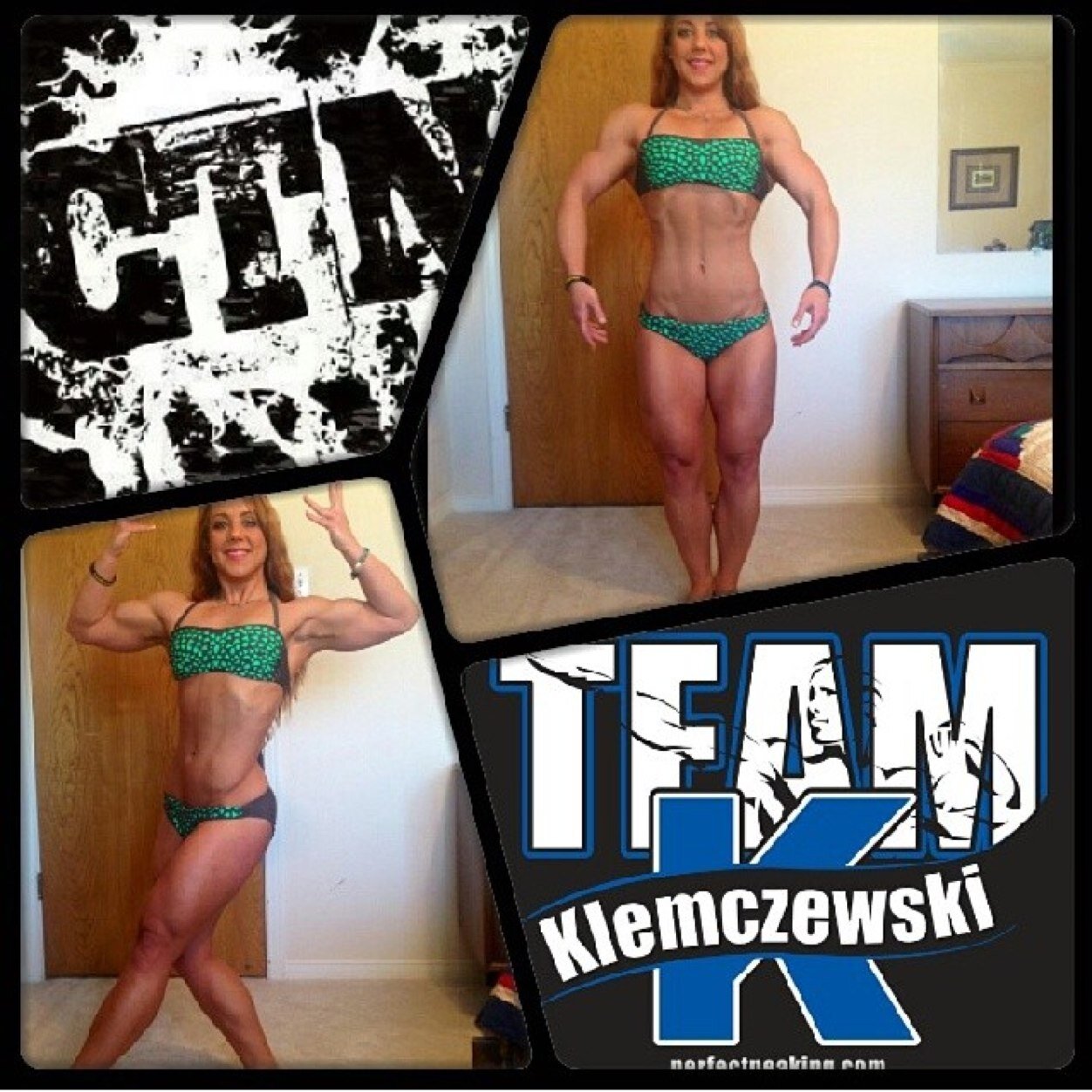 Women's physique competitor.