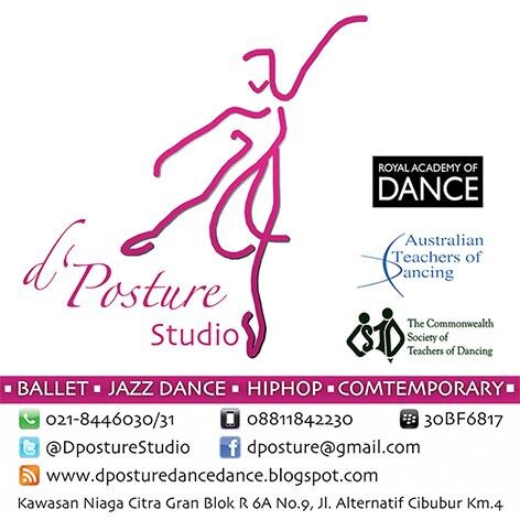 Love & passion for BALLET, HIPHOP, & JAZZ DANCE. 
Contact: 021-8446030 / 08811842230 / 30BF6817