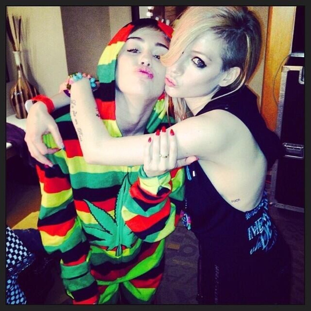 Music, Piano, Singing, Drama, Sport & Hairdressing.. Crazy from the Flip Side.. Luv @AvrilLavigne, @Eminem, @Pink + more!! #LittleBlackStar