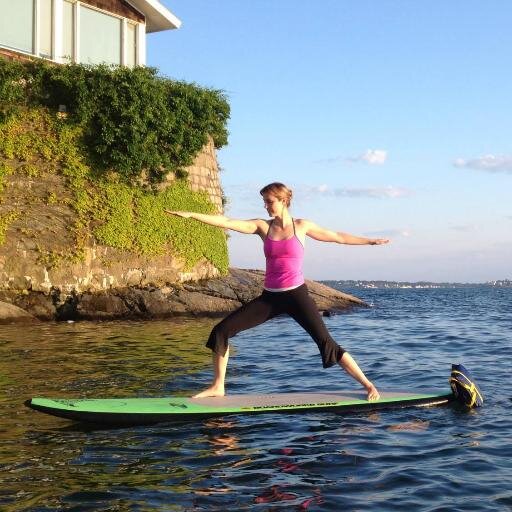 I teach yoga and fitness classes on standup paddle boards in Boston and Rhode Island.