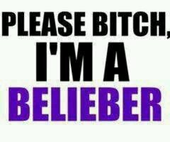 I heard his voice for first time, from there I believe in him, and I'll be forever for him... I'm Belieber and I'm proud of it :)
