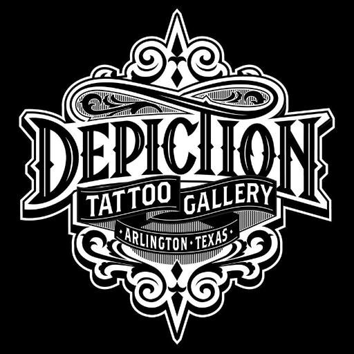 The Depiction Tattoo Gallery is a custom shop in Arlington, TX. Come see us at 4001 W Green Oaks Blvd or call us at 817-563-2800.