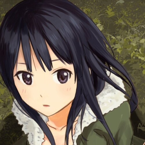 Hello! I'm Mio Akiyama. It's nice to meet you! I play the bass and I'm quite the studious college student!