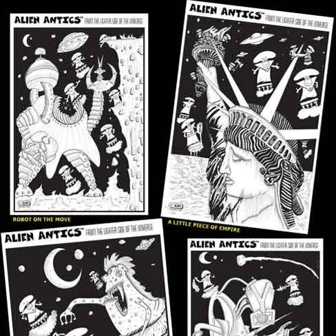 Alien_Antics's profile picture. Cartoons, Comic strip artist, aliens, humour