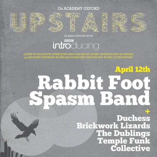 Upstairs, in association with BBC Introducing in Oxford.
A monthly music night featuring ace Oxford bands at @O2AcademyOxford